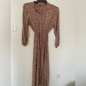 Long sleeve floral dress